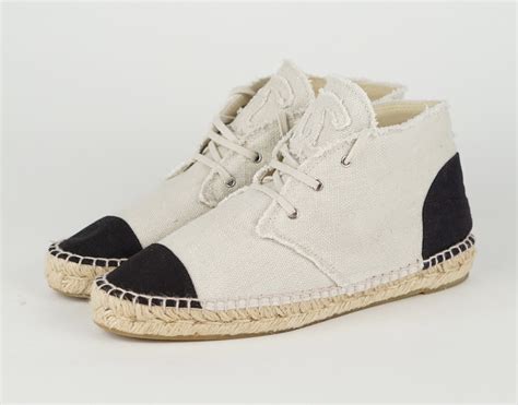 high top espadrillas chanel|Chanel espadrilles locations.